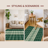 Contemporary Warm Plaid Texture(Green)