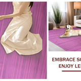 Ultra Soft Area Rug, Non Slip, Stain Resistant, Washable Area Rugs for Living Room, Bedroom, Soft Shag Cozy Urban Vibe(Purple)