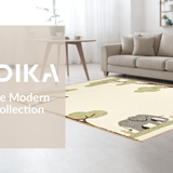 Ultra Soft Area Rug, Non Slip, Stain Resistant, Washable Area Rugs for Living Room, Bedroom, Elegant Nature-Inspired Animal Collection(Beige)