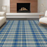 Elegant Transitional Plaid Aesthetic(Blue)