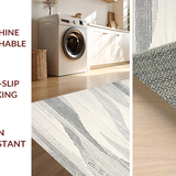 Striking Grey and Cream Shapes(Ivory)