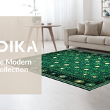 Celestial Zodiac Abstract Motif(Green)