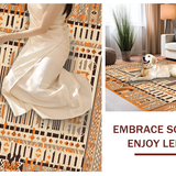 Bold Colorful Lattice Arrangement(Beige)