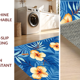 Bright Tropical Oasis Print(Blue)