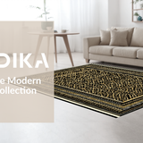 Contemporary Lattice Patterned Sophistication(Black)