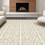 Elegant Ivory Diamond Motif(Beige)