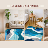 Dreamy Light Gray Ripple(Blue)