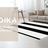 Contemporary Neutral Stripe Fusion(Black)