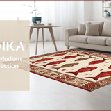 Ultra Soft Area Rug, Non Slip, Stain Resistant, Washable Area Rugs for Living Room, Bedroom, Charming Nautical Fish Illustration(White)
