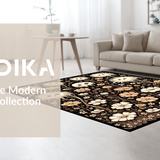 Ultra Soft Area Rug, Non Slip, Stain Resistant, Washable Area Rugs for Living Room, Bedroom, Ethereal Earthy Patterned Aesthetic(Brown)