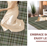 Rustic Olive Plaid Aesthetic(Green)