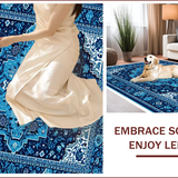 Ultra Soft Area Rug, Non Slip, Stain Resistant, Washable Area Rugs for Living Room, Bedroom, Versatile Boys Bedroom High Traffic Area Rug(Blue)