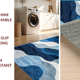 Trendy Coastal Wave Inspired Design(Blue)