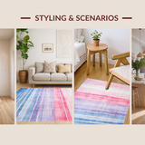 Eclectic Light Hued Brushwork(Pink)