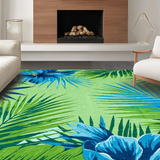 Chic Modern Abstract Leaf Motif(Green)