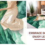 Artistic Mountain Motif Mat(Green)