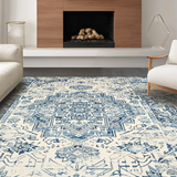 Vibrant Vintage Ogee Motif(Blue)