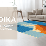 Lively Modern Diamond Design(Blue)