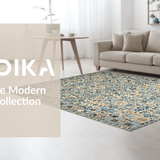 Art Deco Inspired Floral Composition(Blue)