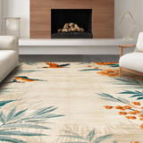 Vibrant Teal and Beige Harmony(Beige)
