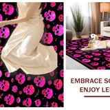 Ultra Soft Area Rug, Non Slip, Stain Resistant, Washable Area Rugs for Living Room, Bedroom, Striking Alternative Holiday Design(Pink)