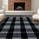 Chic Monochrome Plaid Aesthetic(Black)