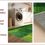 Ultra Soft Area Rug, Non Slip, Stain Resistant, Washable Area Rugs for Living Room, Bedroom, 3D Botanical Oasis Aesthetic(Green)