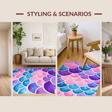 Vibrant Mermaid Scale Aesthetic(Pink)