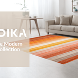 Ultra Soft Area Rug, Non Slip, Stain Resistant, Washable Area Rugs for Living Room, Bedroom, Sophisticated Multicolor Medallion Theme(Orange)