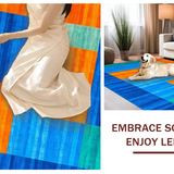 Whimsical Colorful Tiled Arrangement(Blue)