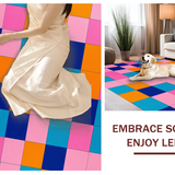 Whimsical Modernist Checkered Design(Blue)