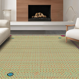 Ultra Soft Area Rug, Non Slip, Stain Resistant, Washable Area Rugs for Living Room, Bedroom, Chic Multi-Toned Spot Motif(Beige)