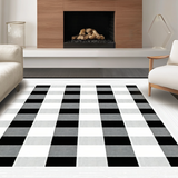 Stylish Lightweight Checkered Textile(Black)