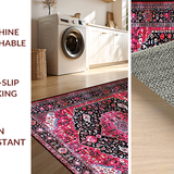 Contemporary Linear Distressed Look(Red)