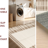 Contemporary Light Brown Geometric Theme(Beige)