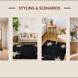 Cozy Dark Toned Stencil Design(Black)