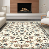 Cozy Distressed Lattice Style(Beige)