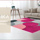 Ultra Soft Area Rug, Non Slip, Stain Resistant, Washable Area Rugs for Living Room, Bedroom, Washable Grey and Pink Entryway Carpet for Minimal Living(Gray)