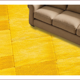 Ultra Soft Area Rug, Non Slip, Stain Resistant, Washable Area Rugs for Living Room, Bedroom, Modern Geometric Home Office Plush Area Carpet(Yellow)