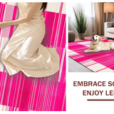 Chic Plush Abstract Visual(Pink)