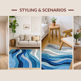 Contemporary Blue Toned Abstract(Blue)