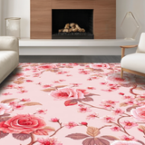 Ultra Soft Area Rug, Non Slip, Stain Resistant, Washable Area Rugs for Living Room, Bedroom, Contemporary Soft Petal Aesthetic(Pink)