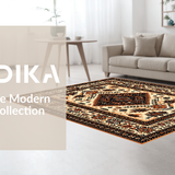 Ultra Soft Area Rug, Non Slip, Stain Resistant, Washable Area Rugs for Living Room, Bedroom, Rustic Vintage Cowboy Medallion(Beige)