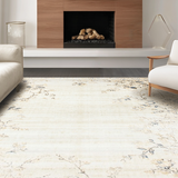 Artistic Floral Abstract Fusion(Beige)