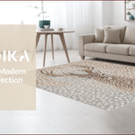 Ultra Soft Area Rug, Non Slip, Stain Resistant, Washable Area Rugs for Living Room, Bedroom, Antelope Print Neutral(Beige) - ODIKA