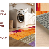 Ultra Soft Area Rug, Non Slip, Stain Resistant, Washable Area Rugs for Living Room, Bedroom, Reversible Boho Orange Nursery Playroom Rug(Orange)