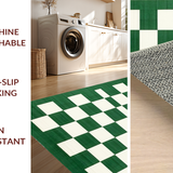 Classic White and Green Checkerboard Aesthetic(Green)