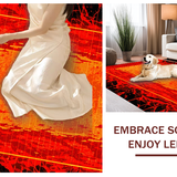 Lively Abstract Shapes Ensemble(Red)