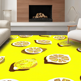 Ultra Soft Area Rug, Non Slip, Stain Resistant, Washable Area Rugs for Living Room, Bedroom, Vibrant Cheerful Decorative Element(Yellow)