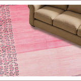 Ultra Soft Area Rug, Non Slip, Stain Resistant, Washable Area Rugs for Living Room, Bedroom, Chic Modern Leopard Aesthetic(Pink)